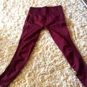 Fabletics Maroon yoga pants